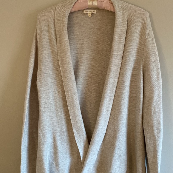 Eileen Fisher Neutral Cotton Cardigan - Picture 2 of 8